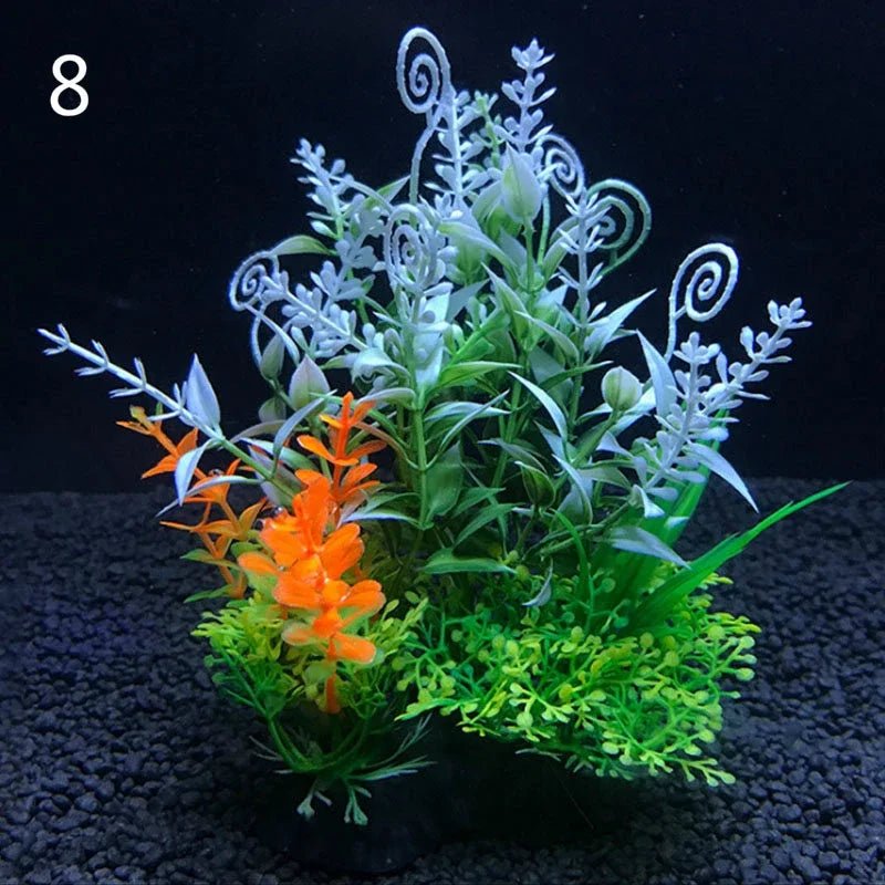 Wholesale Bulk Aquarium Artificial Decor Plants Simulation Water Weeds Ornament Fish Tank Plant Water Weeds Aquarium Grass Decoration 14cm - Furbury