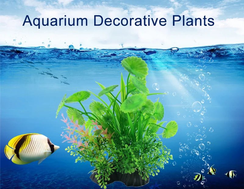 Wholesale Bulk Aquarium Artificial Decor Plants Simulation Water Weeds Ornament Fish Tank Plant Water Weeds Aquarium Grass Decoration 14cm - Furbury