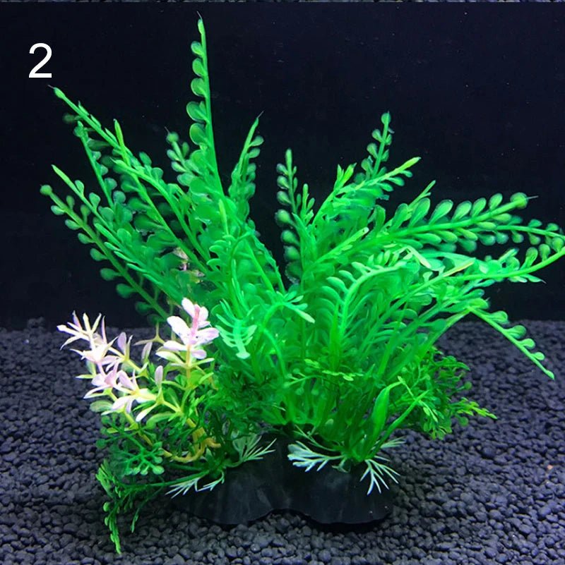 Wholesale Bulk Aquarium Artificial Decor Plants Simulation Water Weeds Ornament Fish Tank Plant Water Weeds Aquarium Grass Decoration 14cm - Furbury