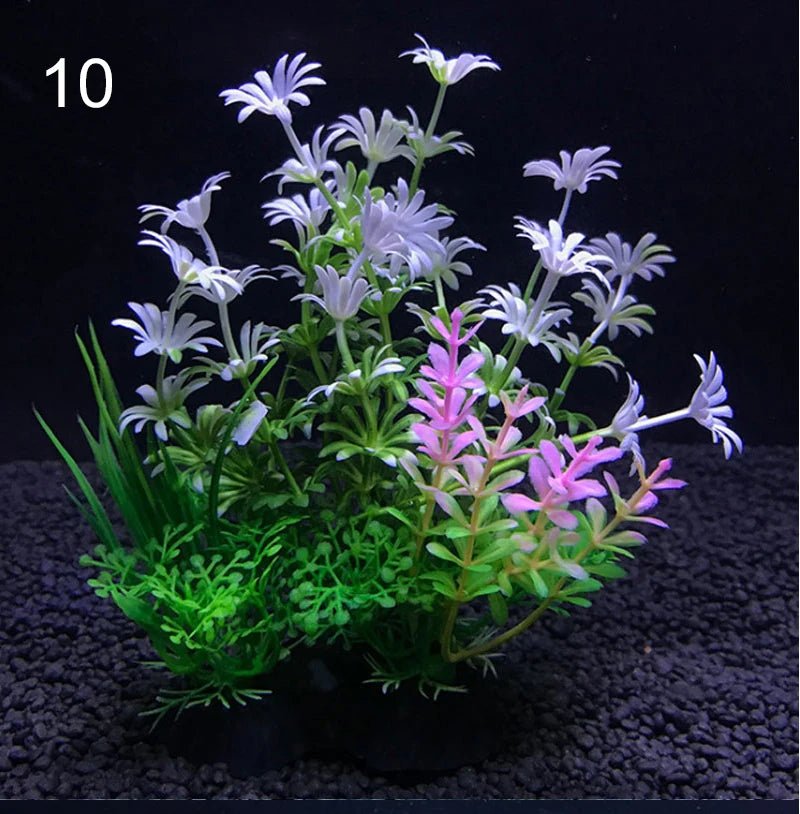 Wholesale Bulk Aquarium Artificial Decor Plants Simulation Water Weeds Ornament Fish Tank Plant Water Weeds Aquarium Grass Decoration 14cm - Furbury