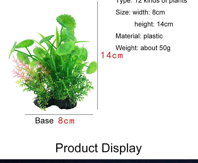 Wholesale Bulk Aquarium Artificial Decor Plants Simulation Water Weeds Ornament Fish Tank Plant Water Weeds Aquarium Grass Decoration 14cm - Furbury