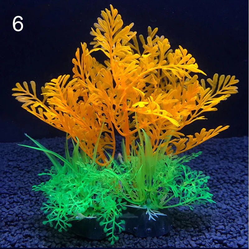 Wholesale Bulk Aquarium Artificial Decor Plants Simulation Water Weeds Ornament Fish Tank Plant Water Weeds Aquarium Grass Decoration 14cm - Furbury