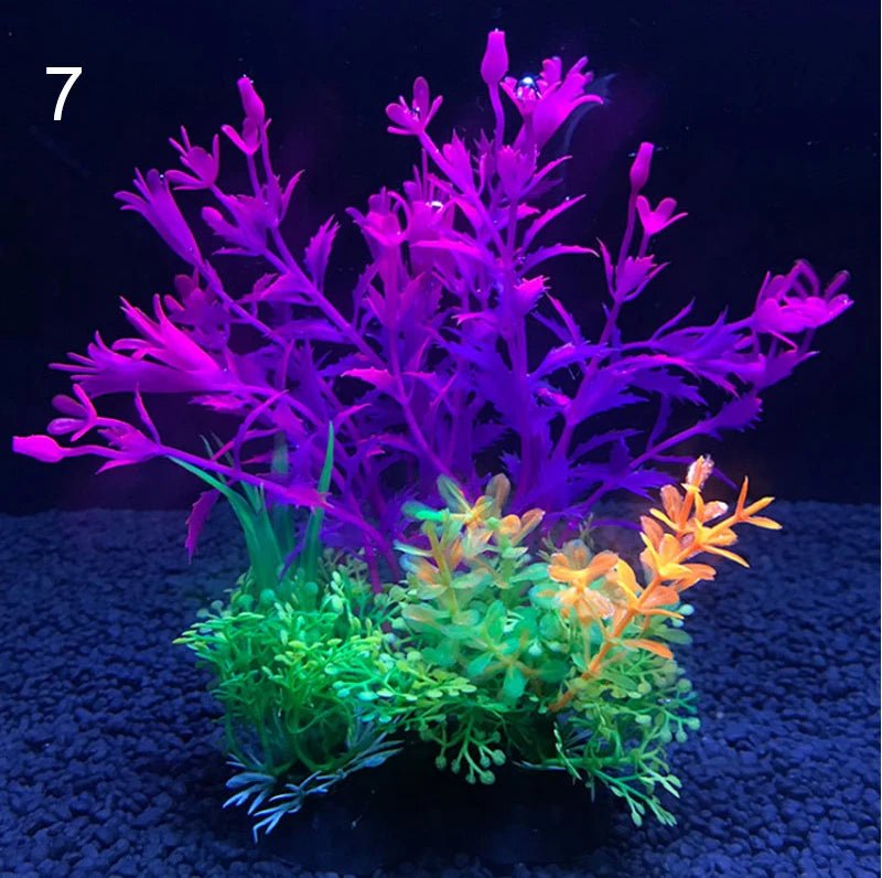 Wholesale Bulk Aquarium Artificial Decor Plants Simulation Water Weeds Ornament Fish Tank Plant Water Weeds Aquarium Grass Decoration 14cm - Furbury