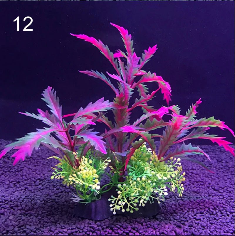 Wholesale Bulk Aquarium Artificial Decor Plants Simulation Water Weeds Ornament Fish Tank Plant Water Weeds Aquarium Grass Decoration 14cm - Furbury