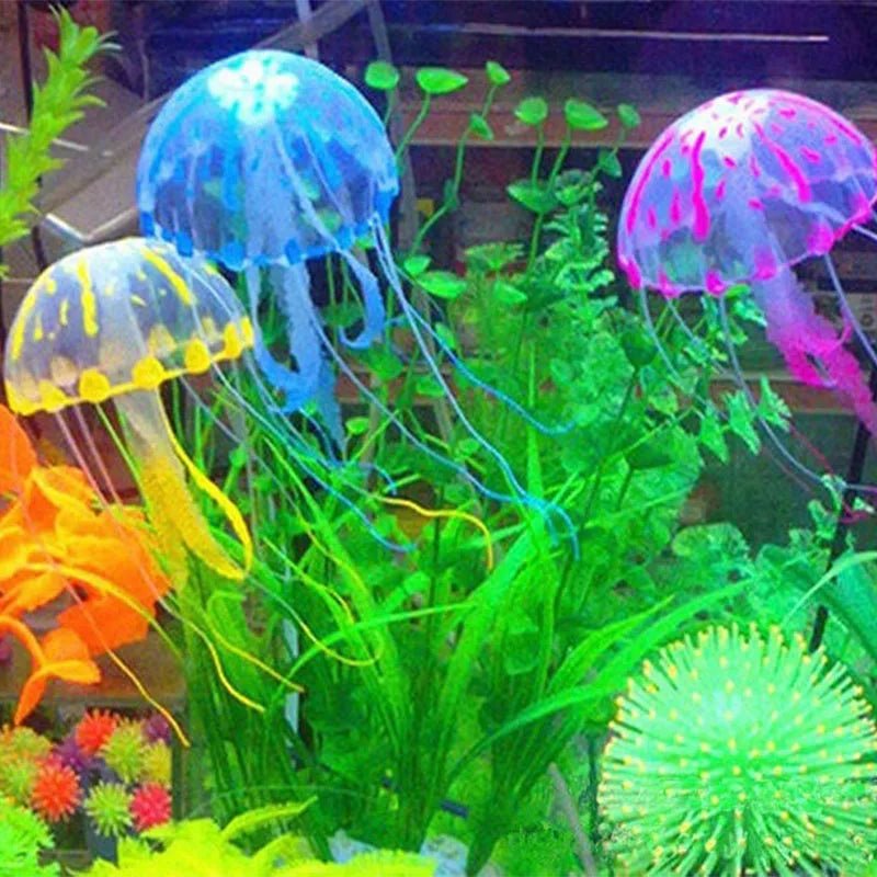 Wholesale Bulk Aquarium Artificial Luminous Lionfish Fish Tank Landscape Silicone Fake Fish Floating Glow In Dark Ornament Home Decoration - Furbury