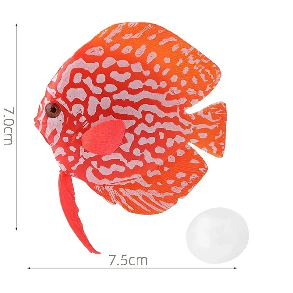 Wholesale Bulk Aquarium Artificial Luminous Lionfish Fish Tank Landscape Silicone Fake Fish Floating Glow In Dark Ornament Home Decoration - Furbury