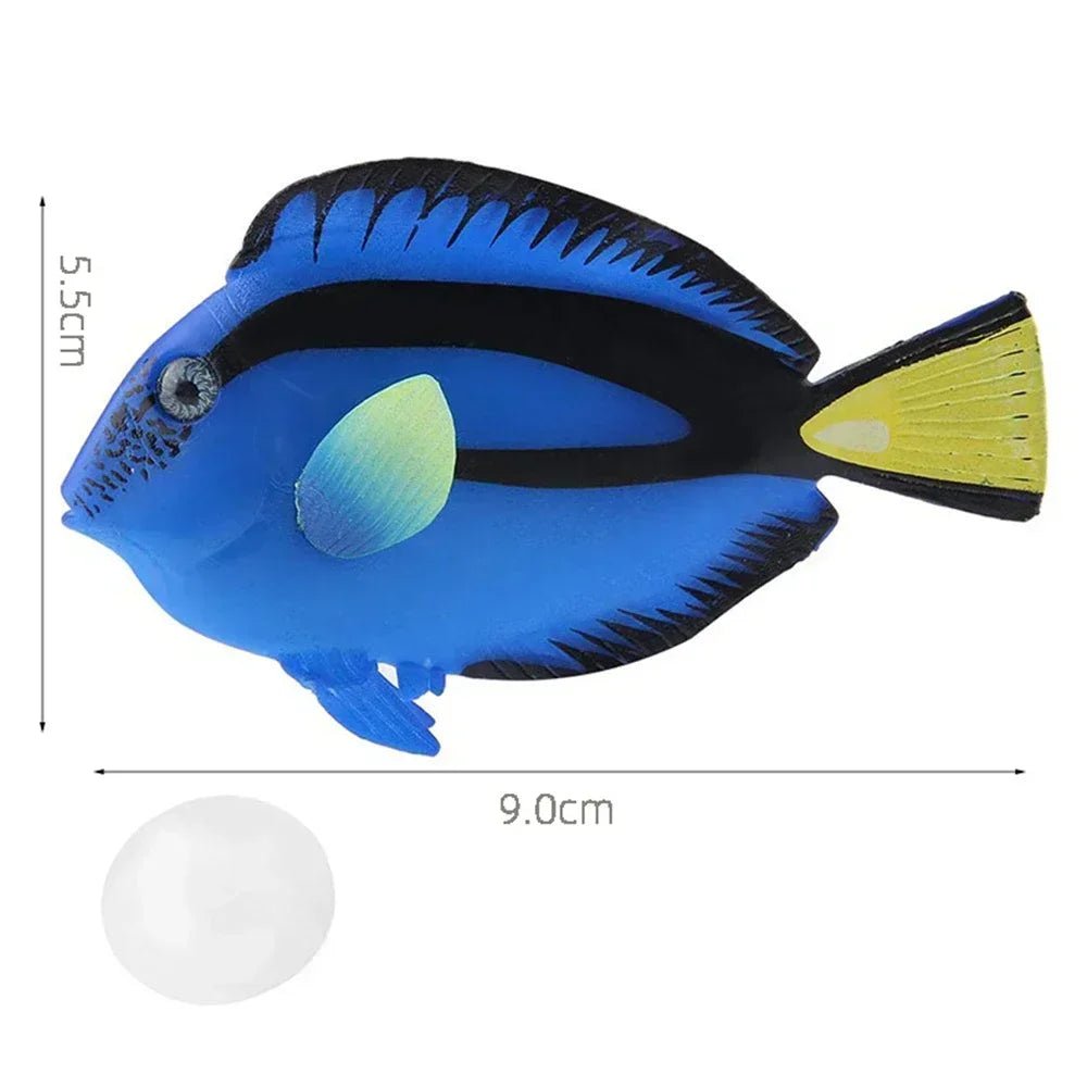 Wholesale Bulk Aquarium Artificial Luminous Lionfish Fish Tank Landscape Silicone Fake Fish Floating Glow In Dark Ornament Home Decoration - Furbury