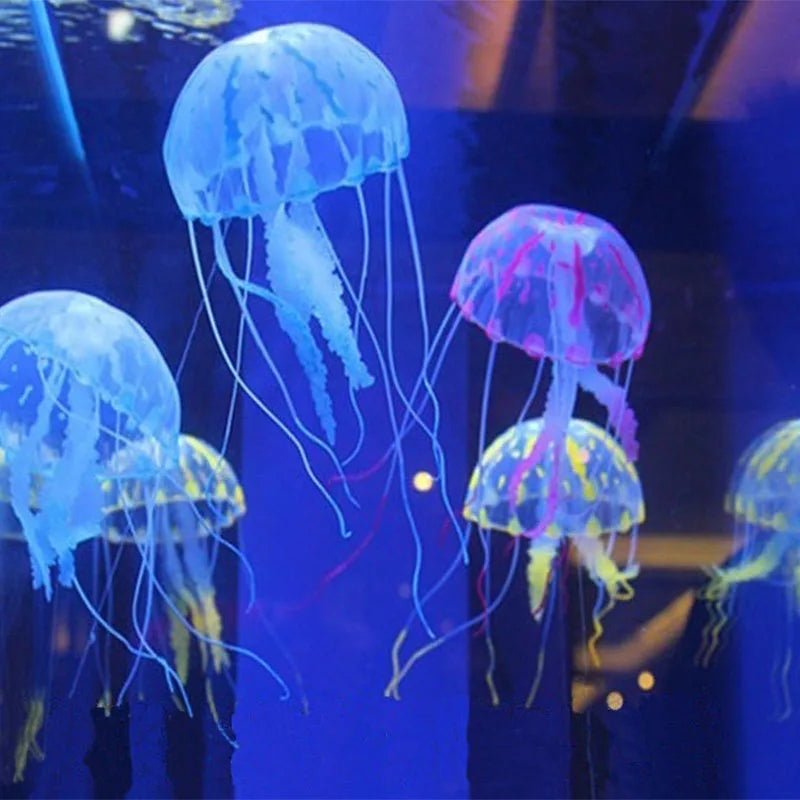 Wholesale Bulk Aquarium Artificial Luminous Lionfish Fish Tank Landscape Silicone Fake Fish Floating Glow In Dark Ornament Home Decoration - Furbury