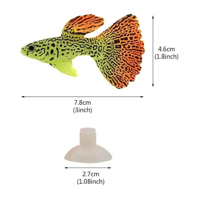 Wholesale Bulk Aquarium Artificial Luminous Lionfish Fish Tank Landscape Silicone Fake Fish Floating Glow In Dark Ornament Home Decoration - Furbury