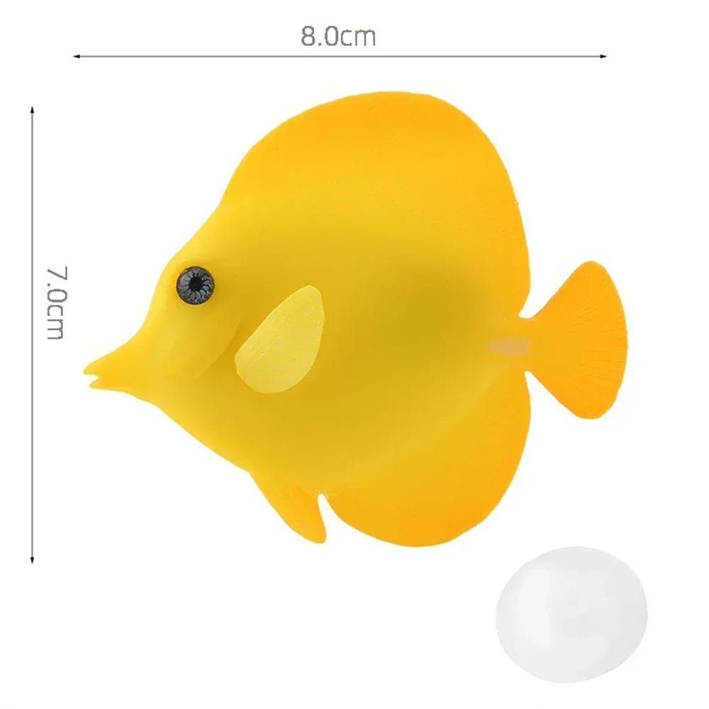 Wholesale Bulk Aquarium Artificial Luminous Lionfish Fish Tank Landscape Silicone Fake Fish Floating Glow In Dark Ornament Home Decoration - Furbury