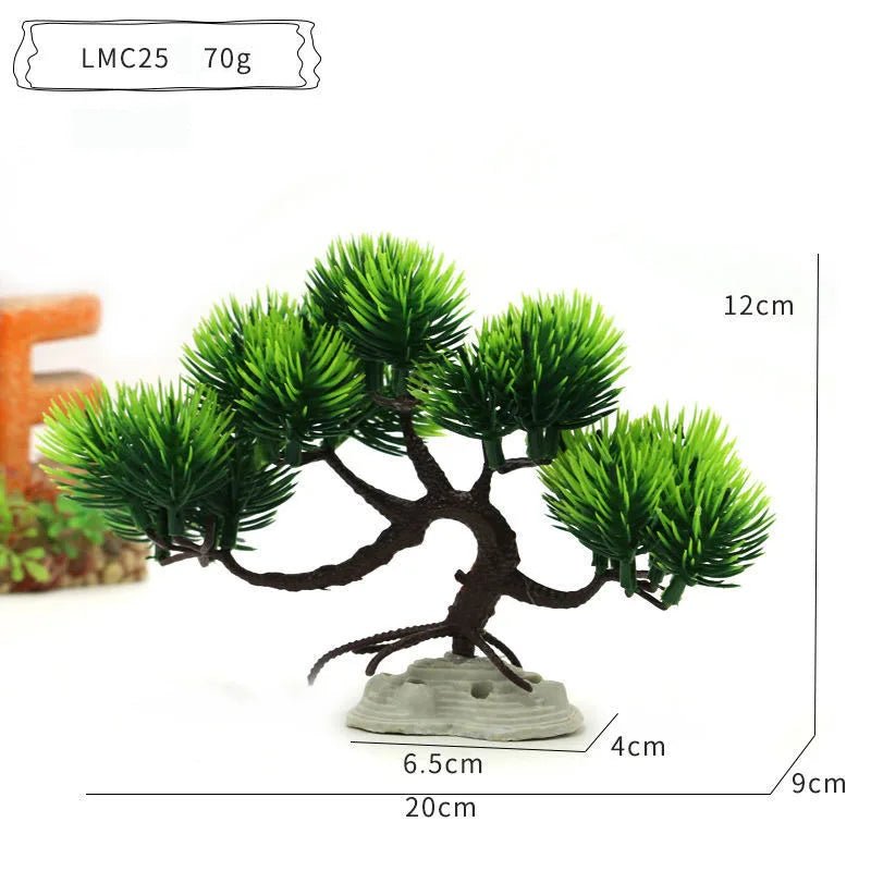 Wholesale Bulk Aquarium Ornaments Simulation Plants Fish Tank Landscaping Home Decorations Plastic Water Plants Flowers Trees Rocks Accessories - Furbury