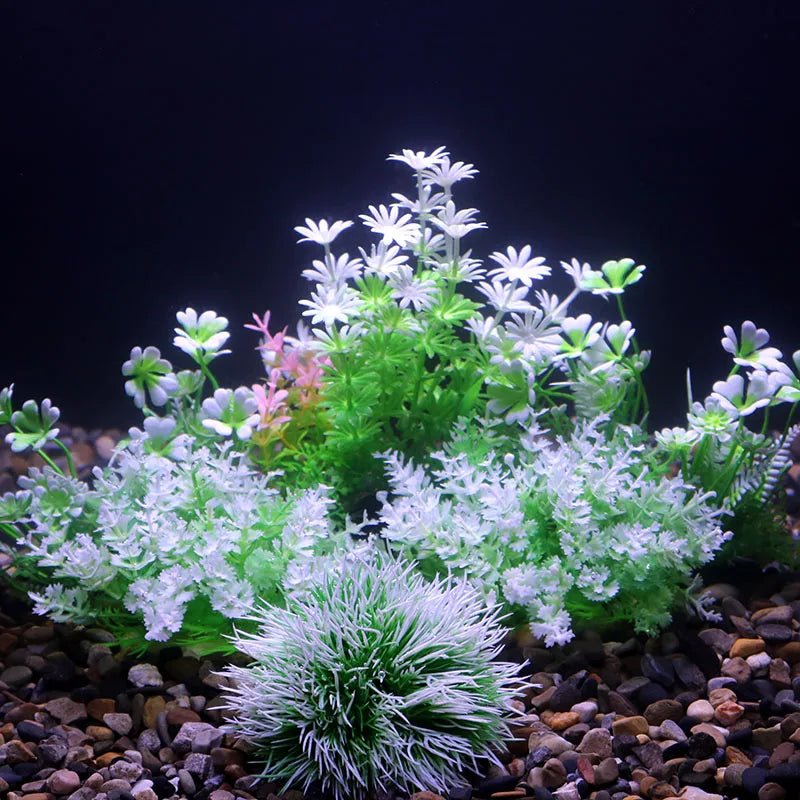 Wholesale Bulk Aquarium Plants Ornaments Plastic Simulation Artificial Water White Yellow Brown Red Grass Fish Tank Decoration Accessories - Furbury