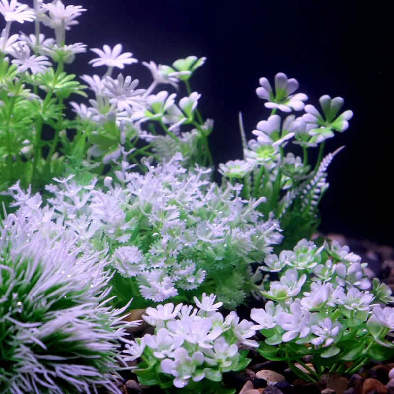 Wholesale Bulk Aquarium Plants Ornaments Plastic Simulation Artificial Water White Yellow Brown Red Grass Fish Tank Decoration Accessories - Furbury