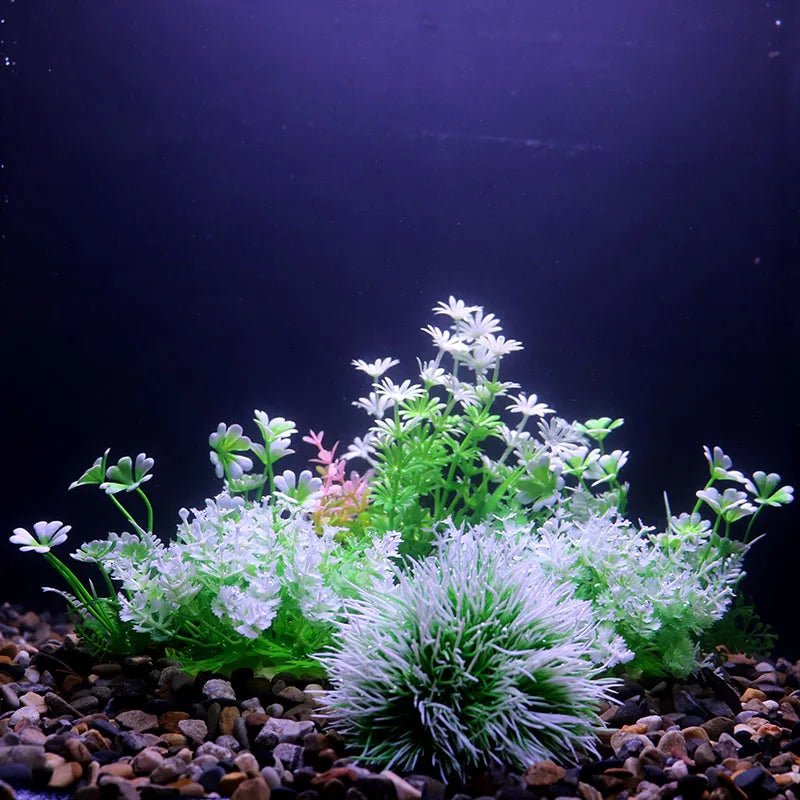 Wholesale Bulk Aquarium Plants Ornaments Plastic Simulation Artificial Water White Yellow Brown Red Grass Fish Tank Decoration Accessories - Furbury