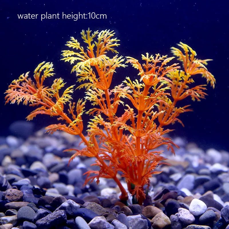 Wholesale Bulk Aquarium Plants Ornaments Plastic Simulation Artificial Water White Yellow Brown Red Grass Fish Tank Decoration Accessories - Furbury