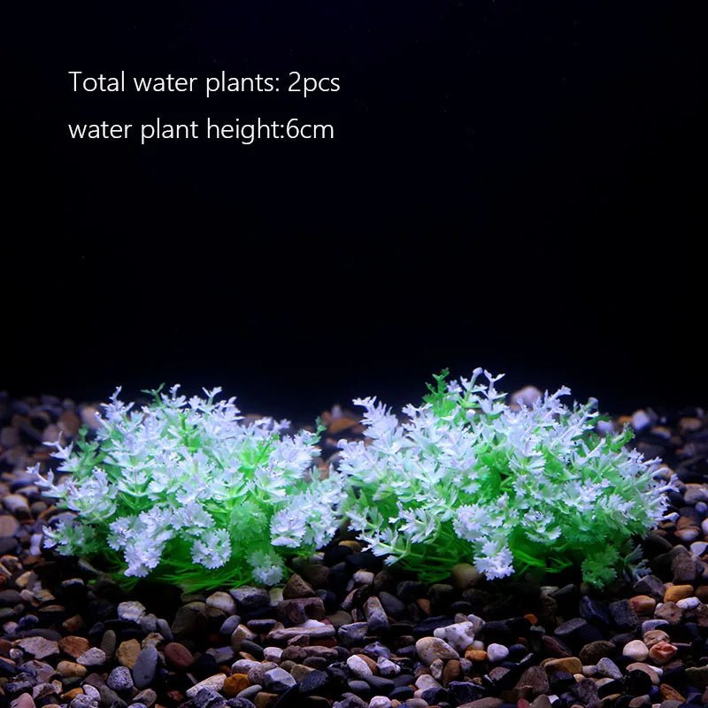 Wholesale Bulk Aquarium Plants Ornaments Plastic Simulation Artificial Water White Yellow Brown Red Grass Fish Tank Decoration Accessories - Furbury