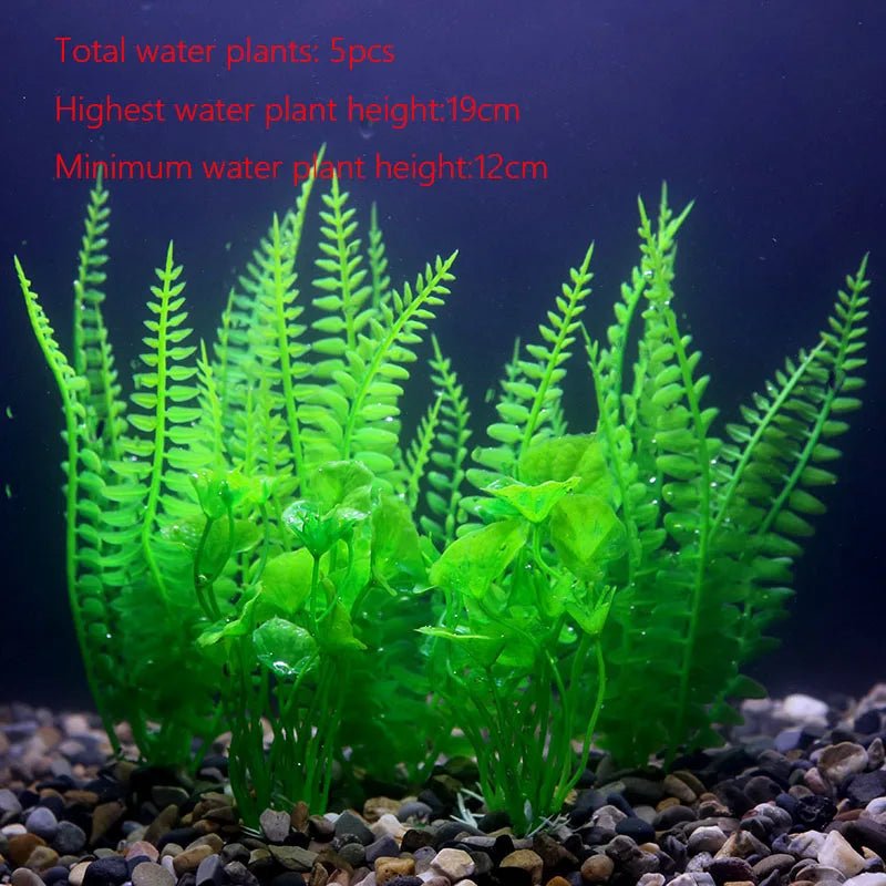 Wholesale Bulk Aquarium Plants Ornaments Plastic Simulation Artificial Water White Yellow Brown Red Grass Fish Tank Decoration Accessories - Furbury