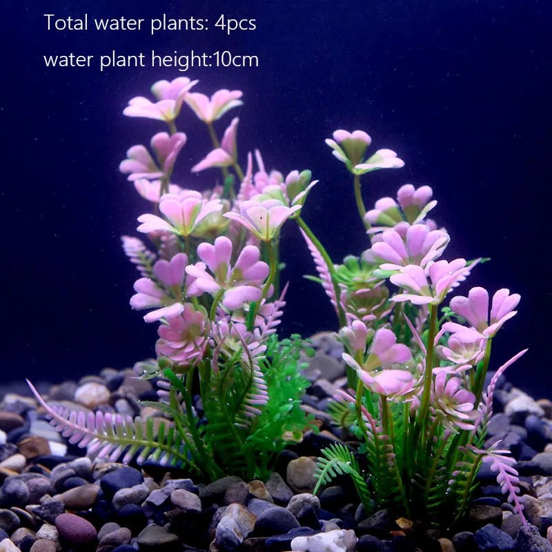 Wholesale Bulk Aquarium Plants Ornaments Plastic Simulation Artificial Water White Yellow Brown Red Grass Fish Tank Decoration Accessories - Furbury
