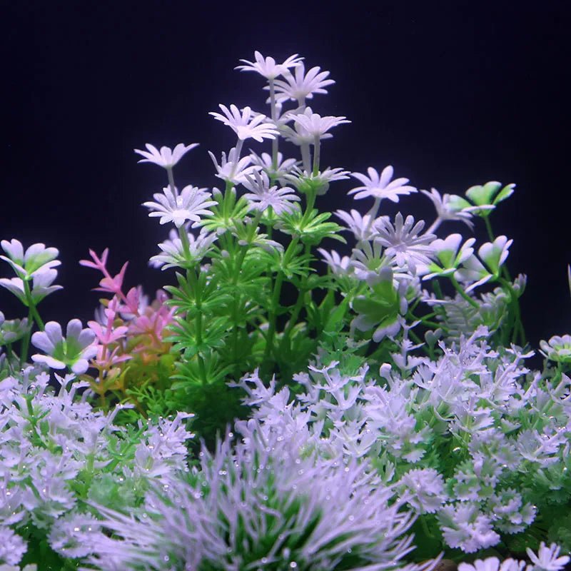 Wholesale Bulk Aquarium Plants Ornaments Plastic Simulation Artificial Water White Yellow Brown Red Grass Fish Tank Decoration Accessories - Furbury