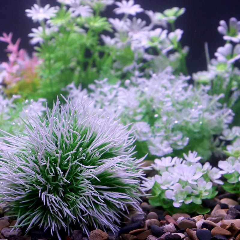 Wholesale Bulk Aquarium Plants Ornaments Plastic Simulation Artificial Water White Yellow Brown Red Grass Fish Tank Decoration Accessories - Furbury