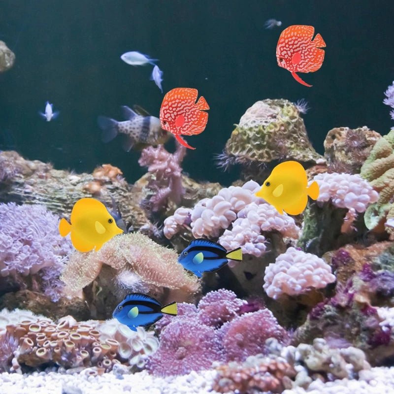 Wholesale Bulk Artificial Moving Fish Floating Silicone Fake Fish Aquarium Decorations - Furbury
