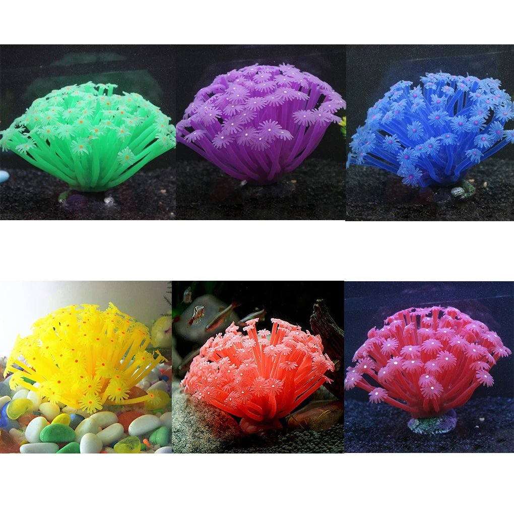 Wholesale Bulk Artificial Sea Anemone Aquarium Decoration Imitated Coral Ornaments Underwater Aquatic Decor For Fish Tank Aquarium Decoration - Furbury
