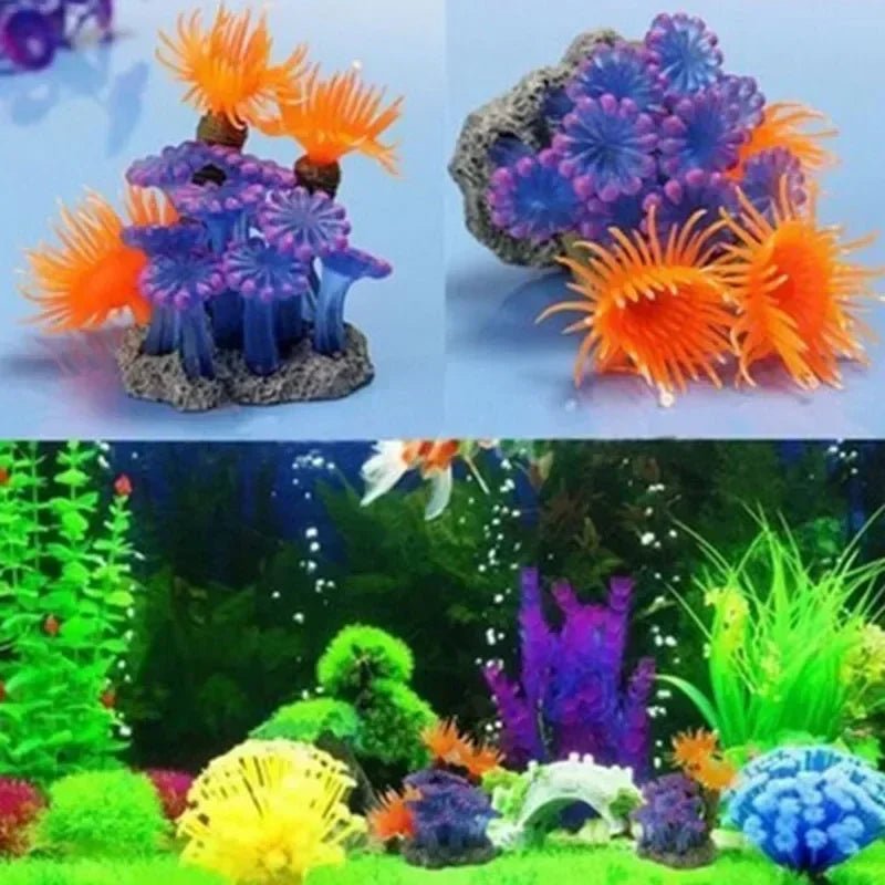 Wholesale Bulk Artificial Underwater Coral Aquarium Fish Tank Simulation Decoration Aquarium Backgrounds Plants Water Grass Accessories Home - Furbury