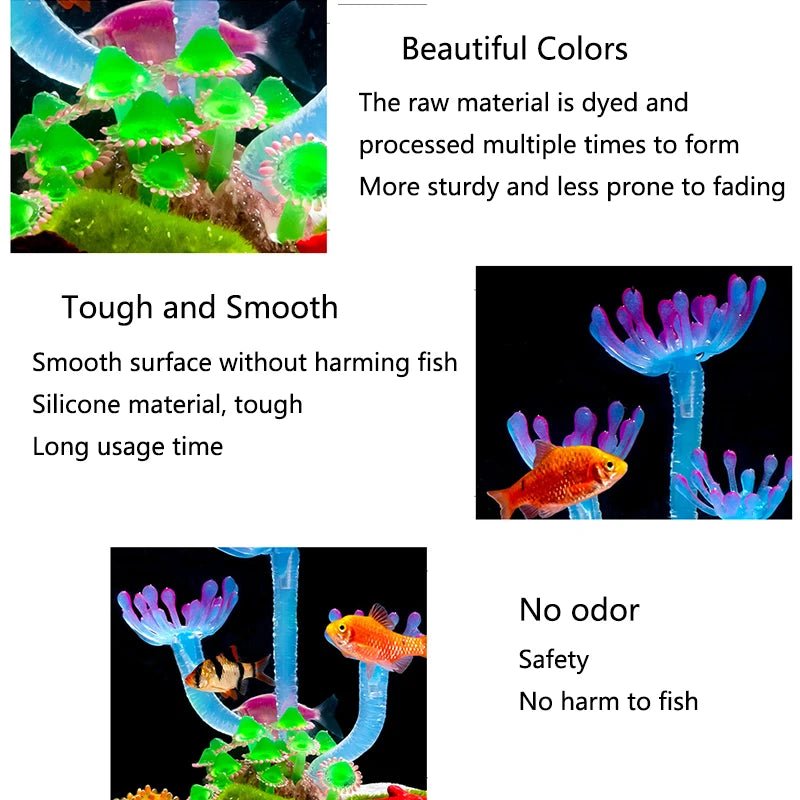 Wholesale Bulk Artificial Underwater Coral Aquarium Fish Tank Simulation Decoration Aquarium Backgrounds Plants Water Grass Accessories Home - Furbury