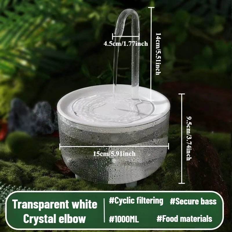 Wholesale Bulk Auto Circulating 2 - in - 1 Parrot Bath & Pet Water Fountain, Drip - Free Design for Small Pets, USB Powered - Furbury