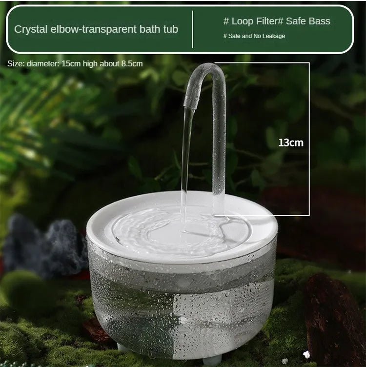 Wholesale Bulk Auto Circulating 2 - in - 1 Parrot Bath & Pet Water Fountain, Drip - Free Design for Small Pets, USB Powered - Furbury