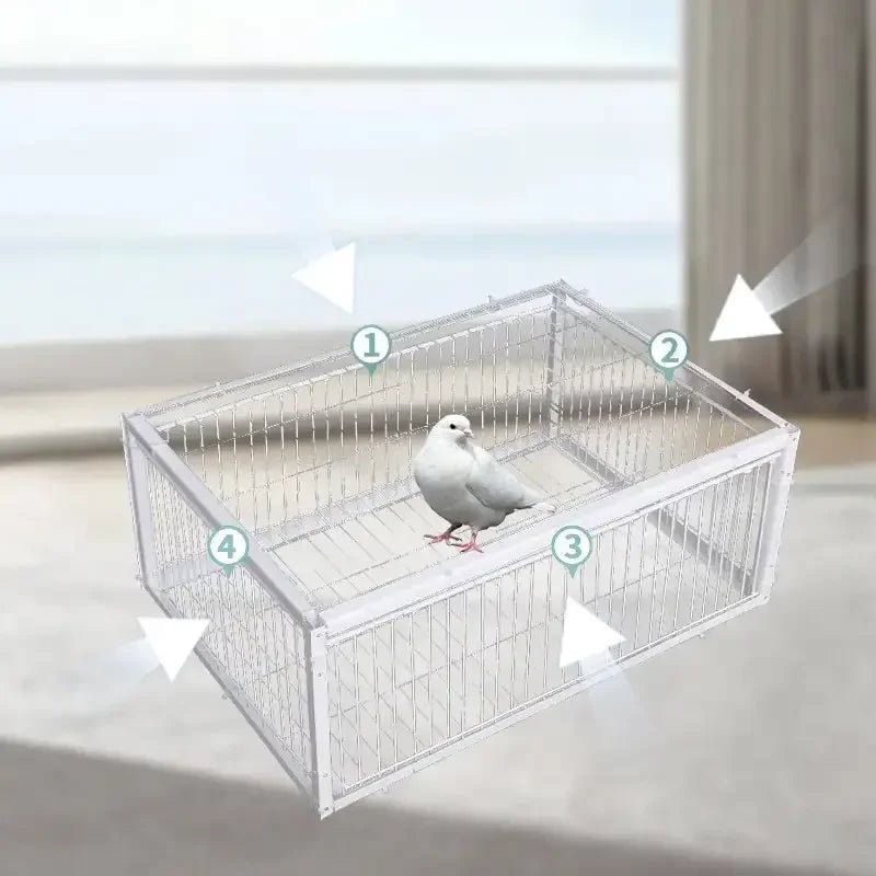 Wholesale Bulk Auto Trap Bird Cage Rabbit Cage Mouse Cage Entry Only and No Exit Thickened and Encrypted Automatic Pigeon Collecting Tool - Furbury