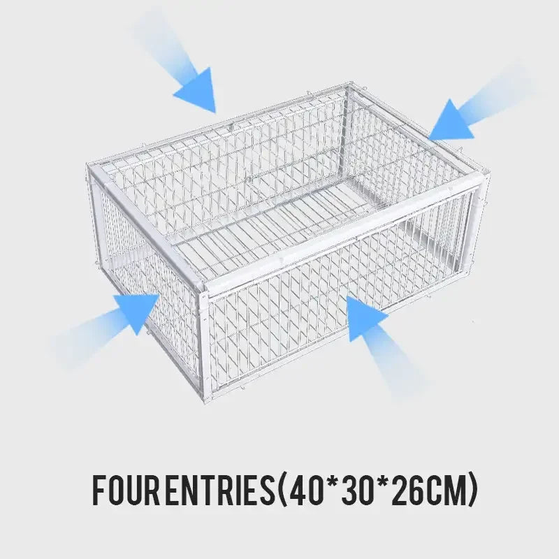 Wholesale Bulk Auto Trap Bird Cage Rabbit Cage Mouse Cage Entry Only and No Exit Thickened and Encrypted Automatic Pigeon Collecting Tool - Furbury