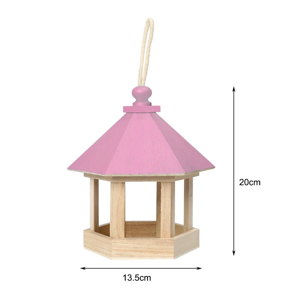 Wholesale Bulk Bird Feeder Parrot Cage Wooden Seeds Food Container Birdhouse Storage Container Water Dispenser for Garden Villa Decoration - Furbury