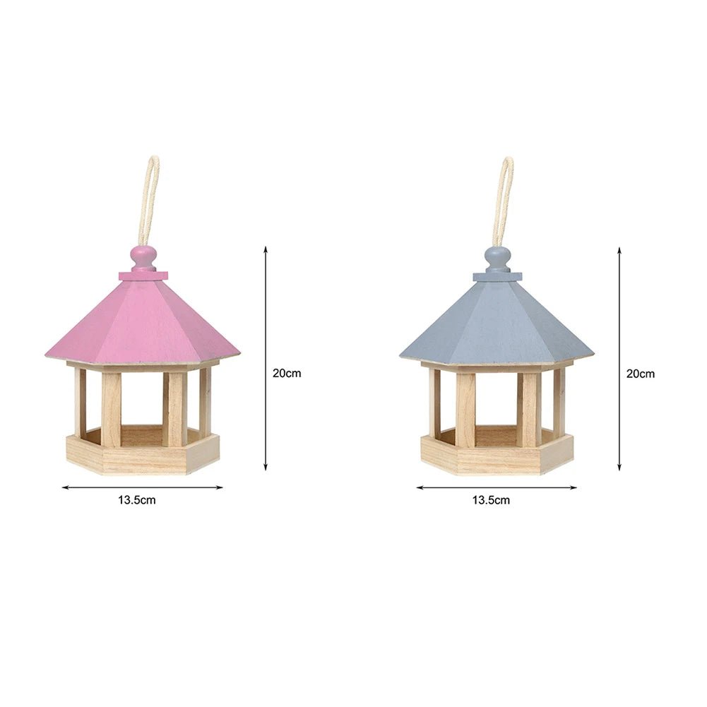 Wholesale Bulk Bird Feeder Parrot Cage Wooden Seeds Food Container Birdhouse Storage Container Water Dispenser for Garden Villa Decoration - Furbury