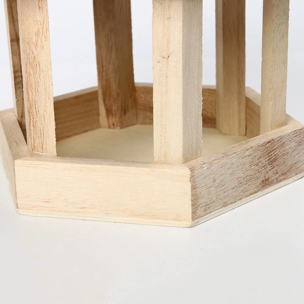 Wholesale Bulk Bird Feeder Parrot Cage Wooden Seeds Food Container Birdhouse Storage Container Water Dispenser for Garden Villa Decoration - Furbury