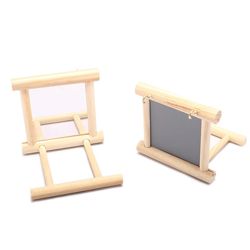 Wholesale Bulk Bird Mirror Wooden Interactive Play Toy With Perch For Small Parrot Budgies Parakeet Cockatiel Conure Lovebird Cage Accessories - Furbury