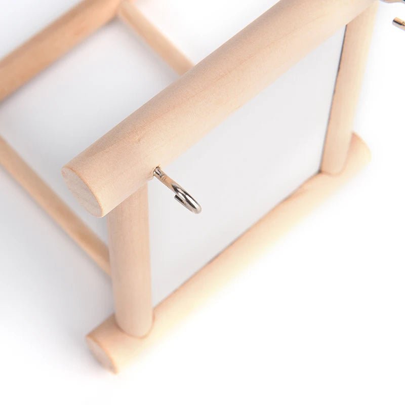 Wholesale Bulk Bird Mirror Wooden Interactive Play Toy With Perch For Small Parrot Budgies Parakeet Cockatiel Conure Lovebird Cage Accessories - Furbury