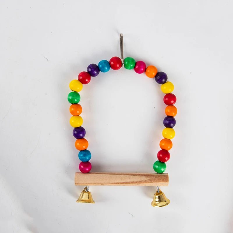 Wholesale Bulk Bird Mirror Wooden Interactive Play Toy With Perch For Small Parrot Budgies Parakeet Cockatiel Conure Lovebird Cage Accessories - Furbury