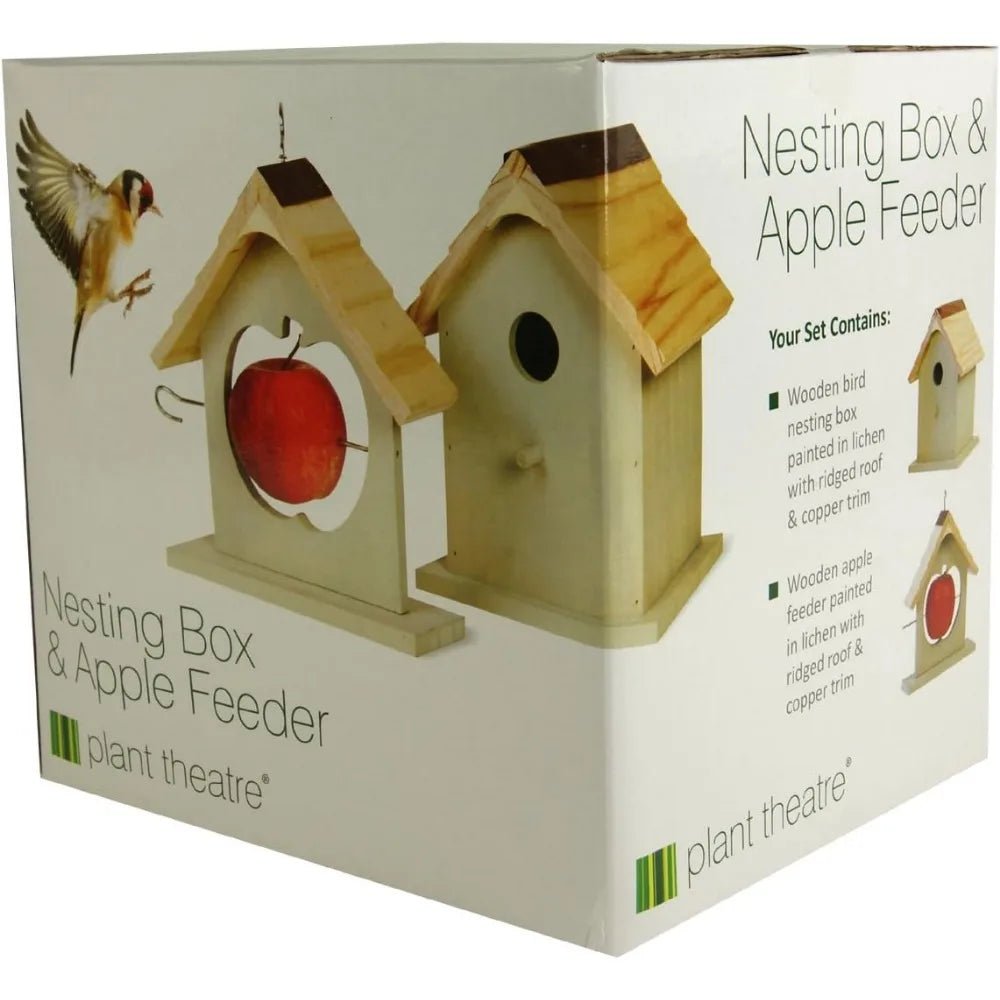 Wholesale Bulk Bird Nesting Box & Apple Feeder Set Gift Boxed Ideal Present - Furbury