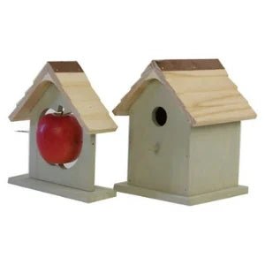 Wholesale Bulk Bird Nesting Box & Apple Feeder Set Gift Boxed Ideal Present - Furbury
