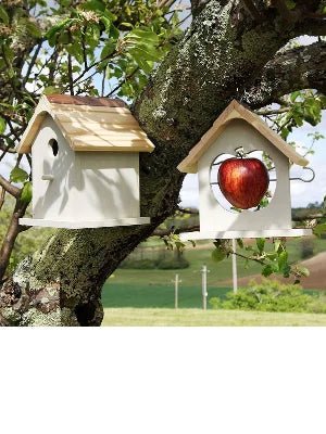 Wholesale Bulk Bird Nesting Box & Apple Feeder Set Gift Boxed Ideal Present - Furbury
