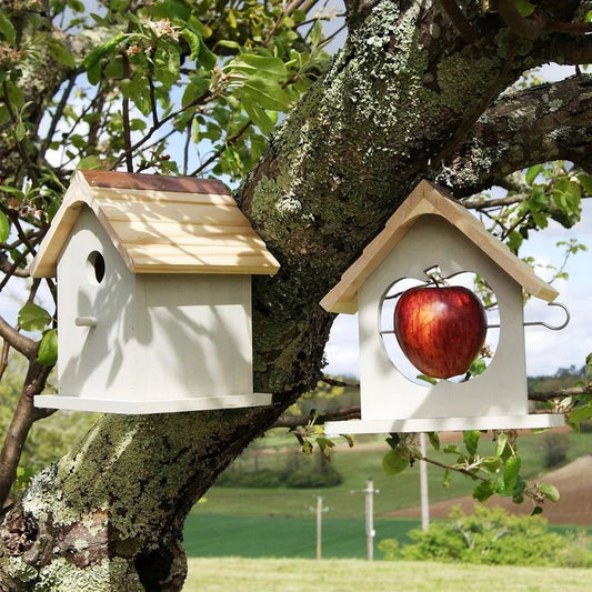 Wholesale Bulk Bird Nesting Box & Apple Feeder Set Gift Boxed Ideal Present - Furbury