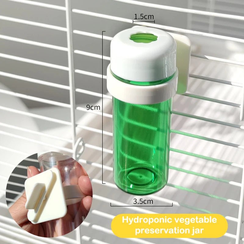 Wholesale Bulk Bird Parrot Feeder Cage Vegetable Holder Preservation Jar Cage Accessories Hanging Basket Container Toys Budgie Cage Supplies - Furbury