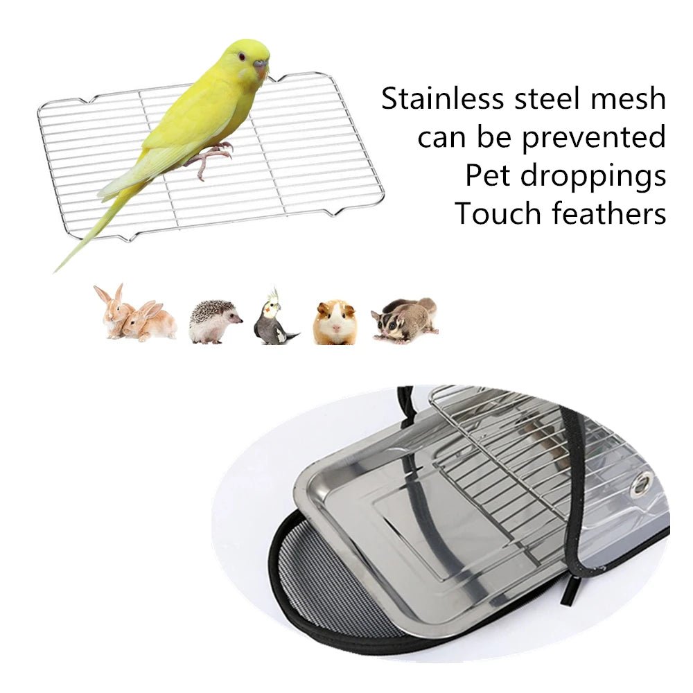 Wholesale Bulk Bird Transport Cage Bird Travel Carrier with Perch Breathable Space Parrot Go Out Backpack Multi - functional Bird bag Outdoor - Furbury
