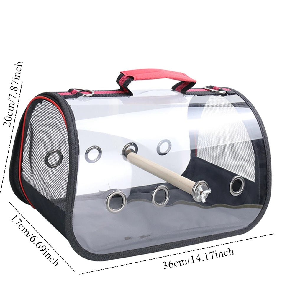Wholesale Bulk Bird Transport Cage Bird Travel Carrier with Perch Breathable Space Parrot Go Out Backpack Multi - functional Bird bag Outdoor - Furbury