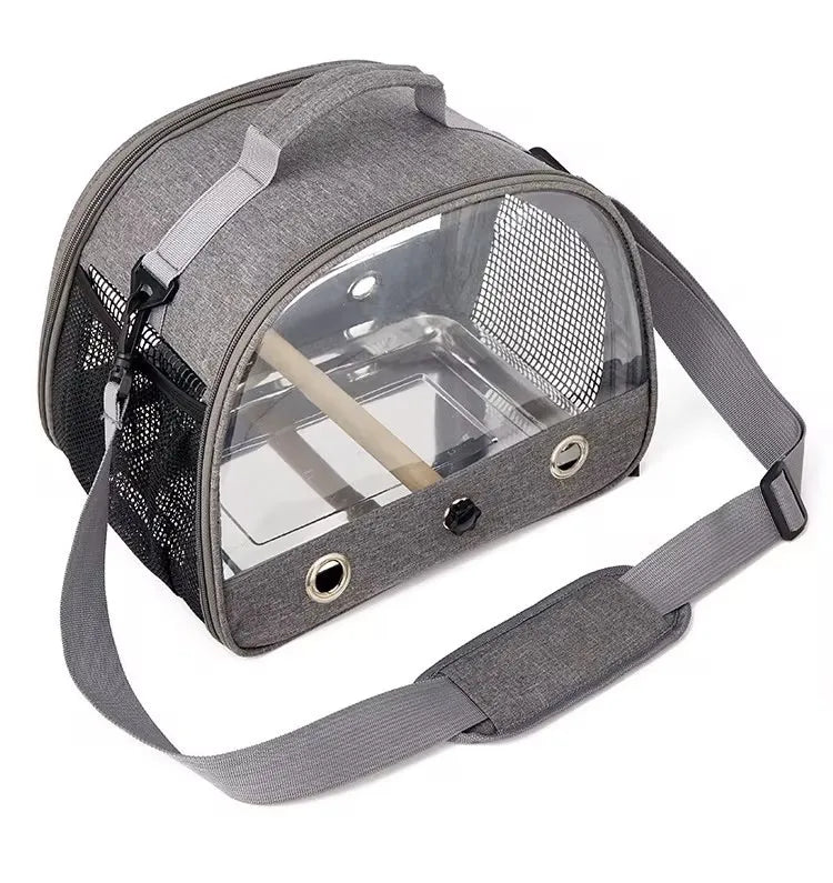 Wholesale Bulk Bird Travel Carrier Portable Transport Bird Cage With Stainless Steel Tray Small Pet Multi - functional Parrot Bird Bag Outdoor - Furbury