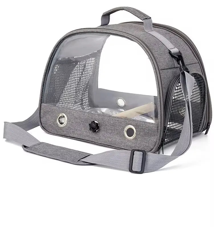 Wholesale Bulk Bird Travel Carrier Portable Transport Bird Cage With Stainless Steel Tray Small Pet Multi - functional Parrot Bird Bag Outdoor - Furbury