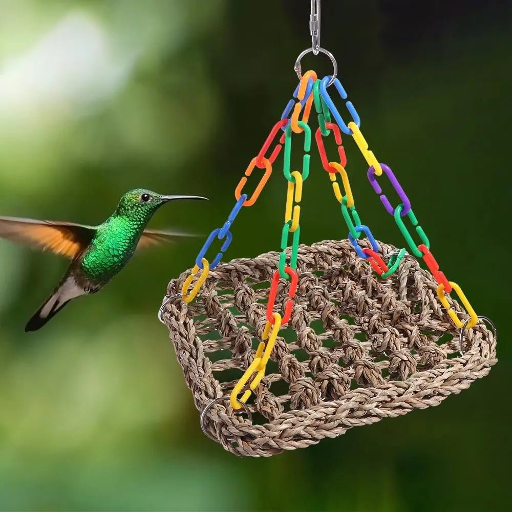 Wholesale Bulk Birds Cage Accessories Bite resistant Wear resistant for Parakeets Parrot Hammock Bird Perch Bird Hanging Bed Parrot Swing Toys - Furbury