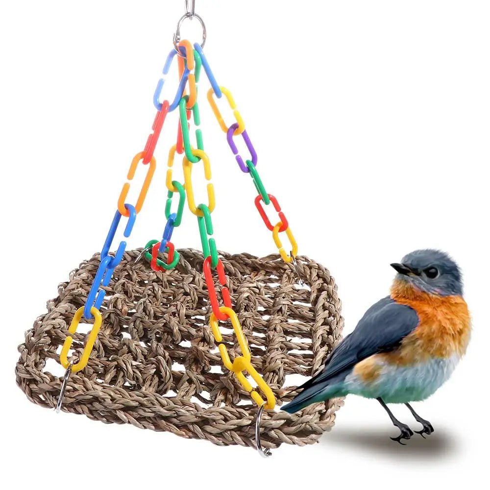 Wholesale Bulk Birds Cage Accessories Bite resistant Wear resistant for Parakeets Parrot Hammock Bird Perch Bird Hanging Bed Parrot Swing Toys - Furbury
