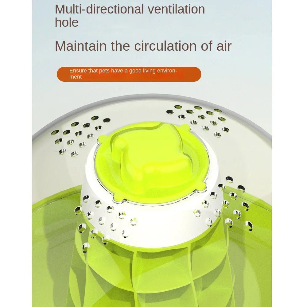 Wholesale Bulk Breathable Snails Breeding Tank Transparent with Handle Reptile Observing Box Prevents Escape Removable Insect Feeding Bin - Furbury
